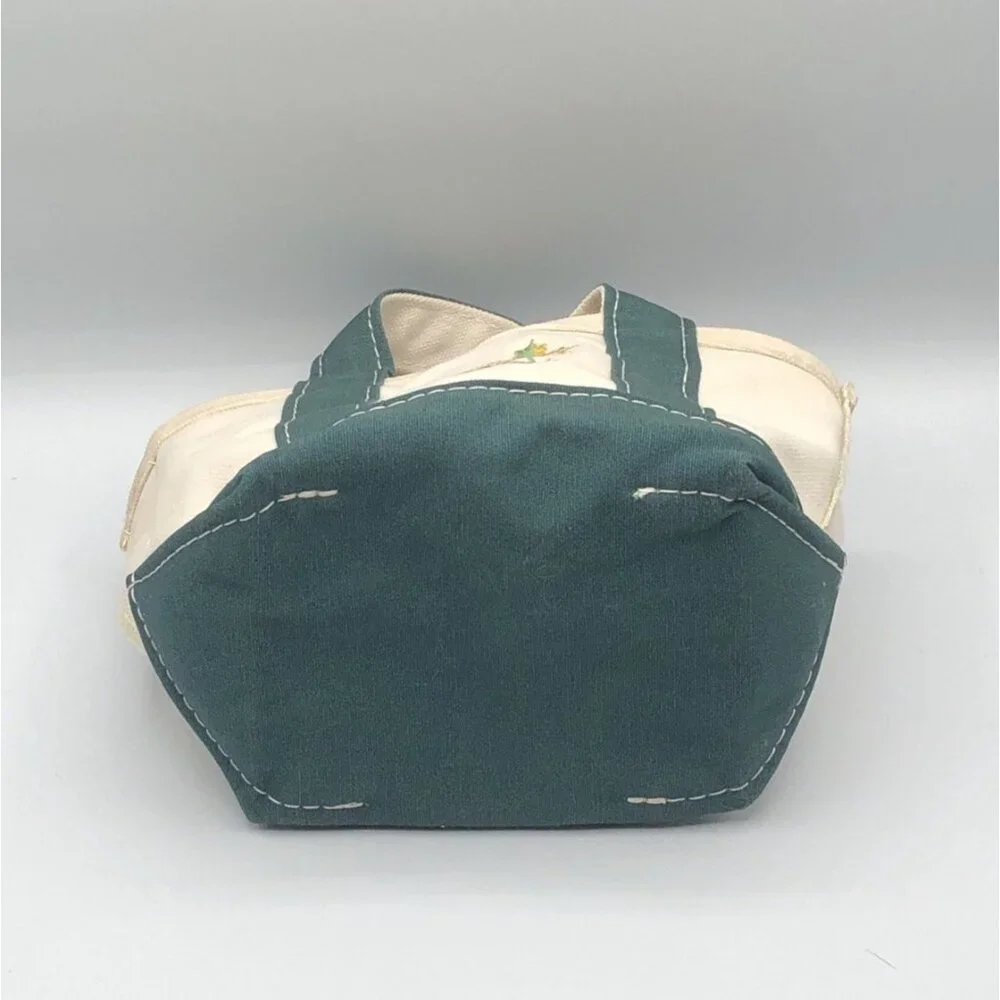LL Bean Mini Boat And Tote Bag Embroidered Autumn Leaves 5.5"Lx5"Hx4.5"D - Picture 6 of 9